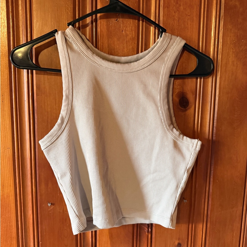 H&M Ribbed Tank Top - Cream